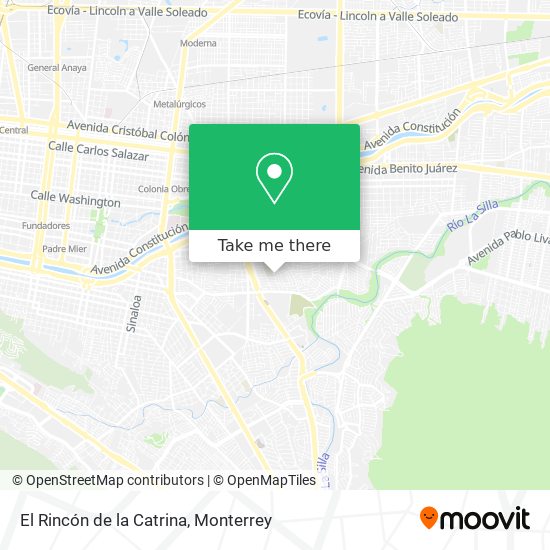El Rincón de la Catrina map