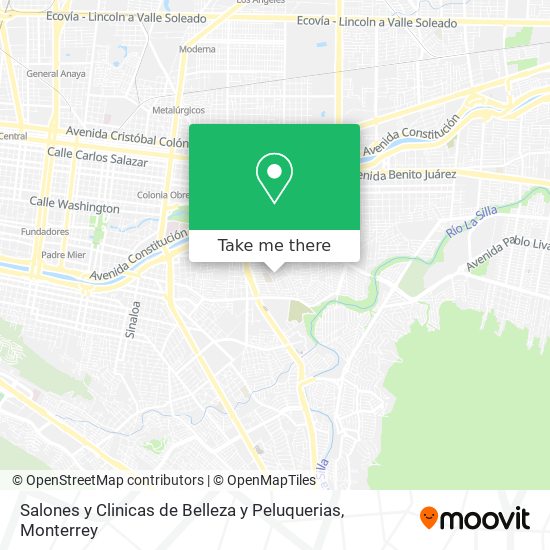 Mapa de Salones y Clinicas de Belleza y Peluquerias