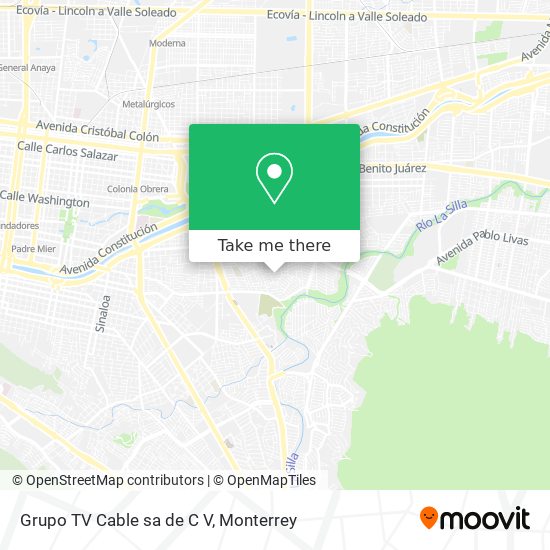 Mapa de Grupo TV Cable sa de C V