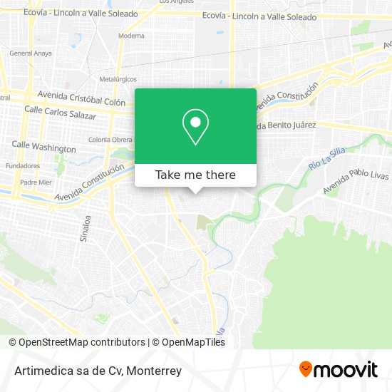 Mapa de Artimedica sa de Cv