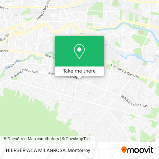 Mapa de HIERBERIA LA MILAGROSA