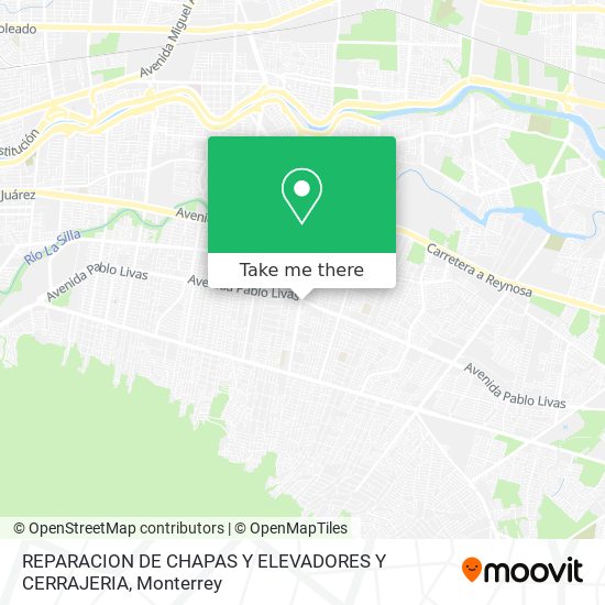 Mapa de REPARACION DE CHAPAS Y ELEVADORES Y CERRAJERIA