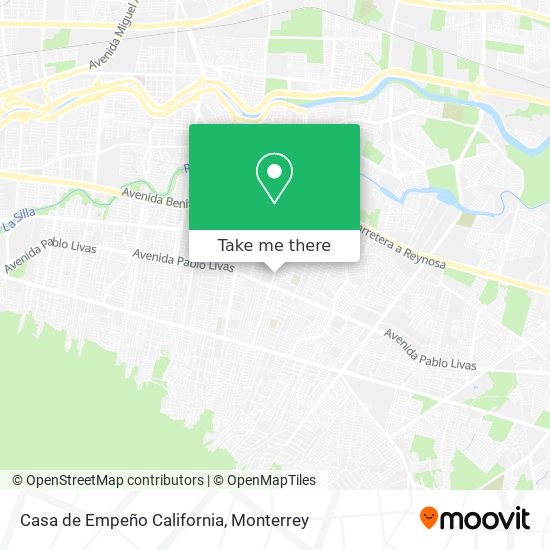 Mapa de Casa de Empeño California