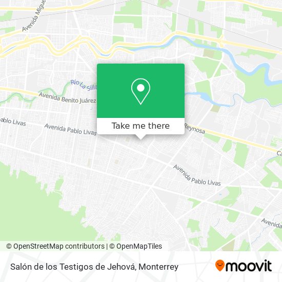 Salón de los Testigos de Jehová map