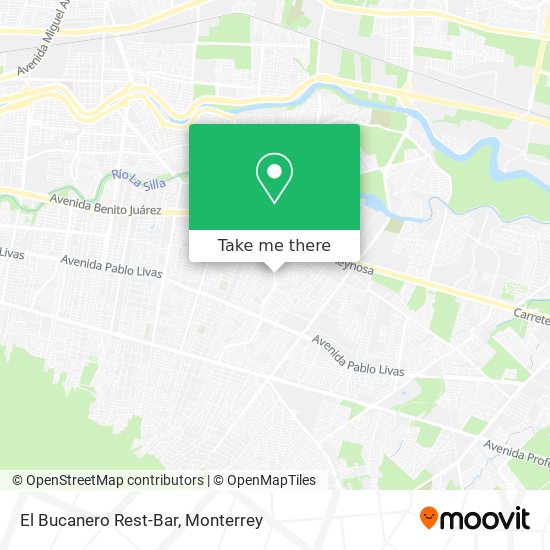 El Bucanero Rest-Bar map