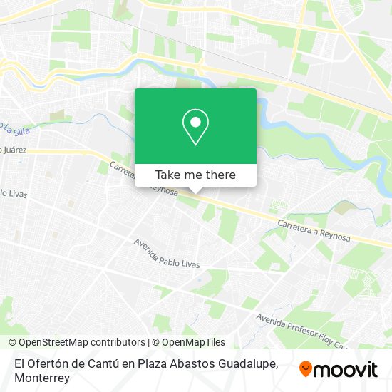 Mapa de El Ofertón de Cantú en Plaza Abastos Guadalupe