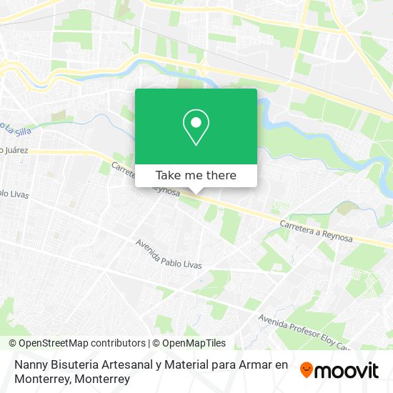 Nanny Bisuteria Artesanal y Material para Armar en Monterrey map