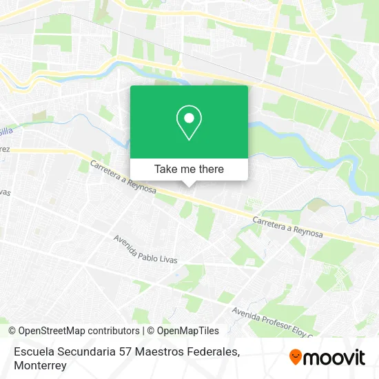 Escuela Secundaria 57 Maestros Federales map