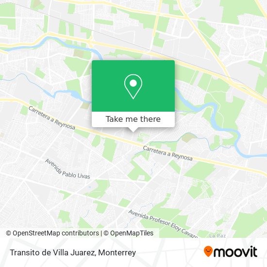 Transito de Villa Juarez map