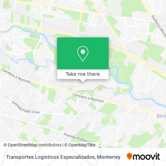 Mapa de Transportes Logisticos Especializados
