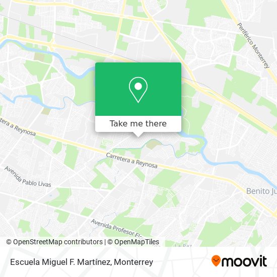 Escuela Miguel F. Martínez map