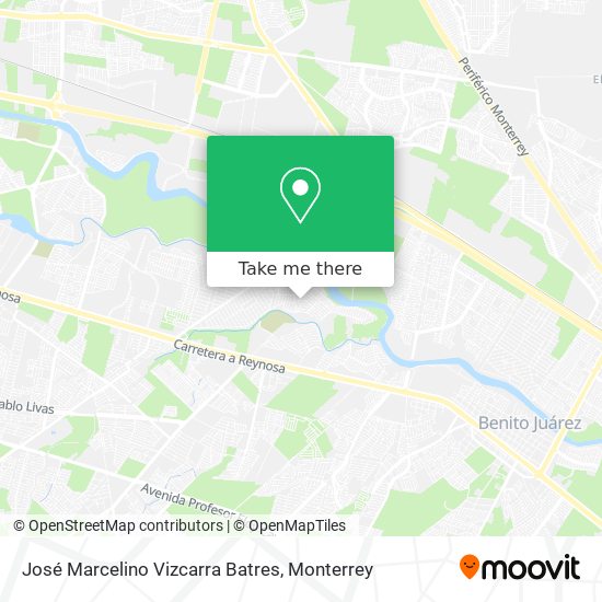 José Marcelino Vizcarra Batres map