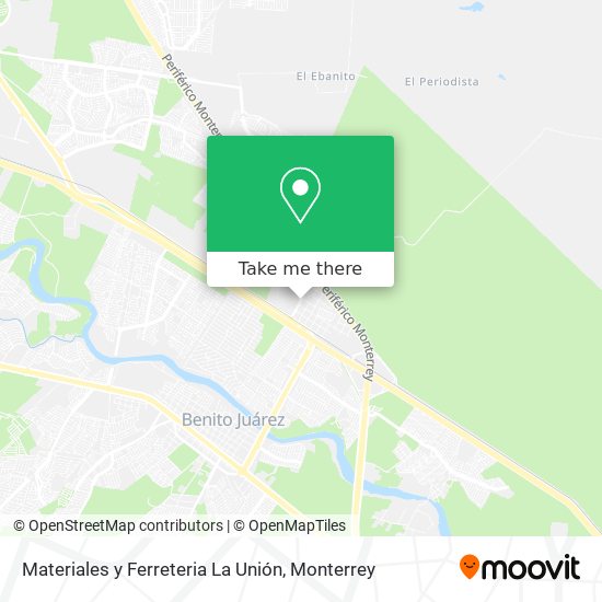Mapa de Materiales y Ferreteria La Unión