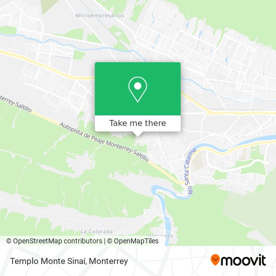 Mapa de Templo Monte Sinaí