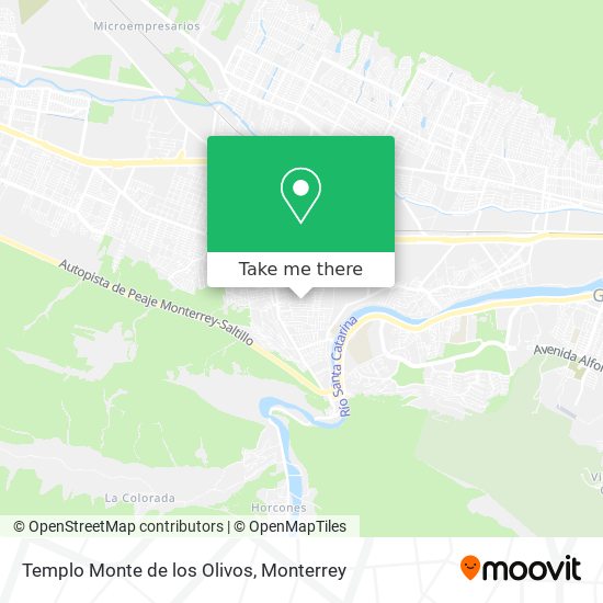 Mapa de Templo Monte de los Olivos