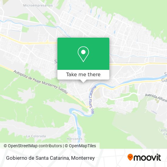 Gobierno de Santa Catarina map