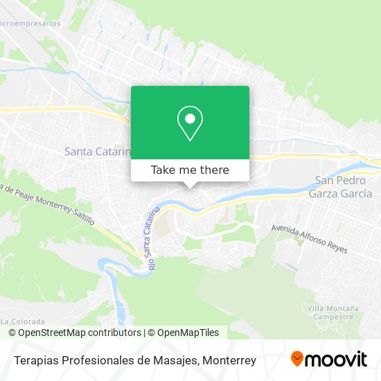 Terapias Profesionales de Masajes map