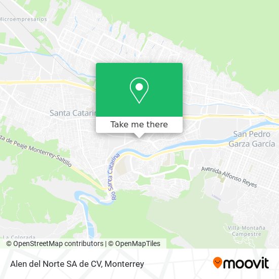 Alen del Norte SA de CV map