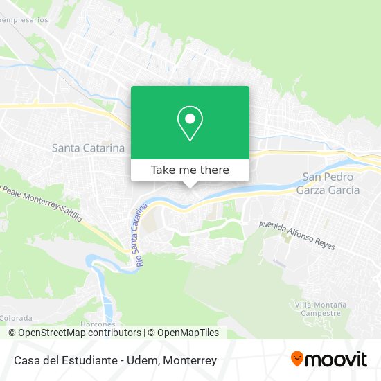Mapa de Casa del Estudiante - Udem
