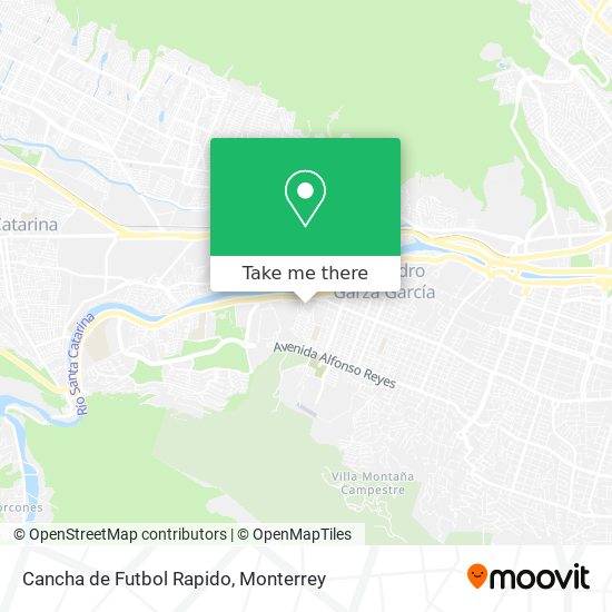 Cancha de Futbol Rapido map