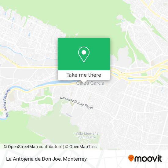 La Antojeria de Don Joe map