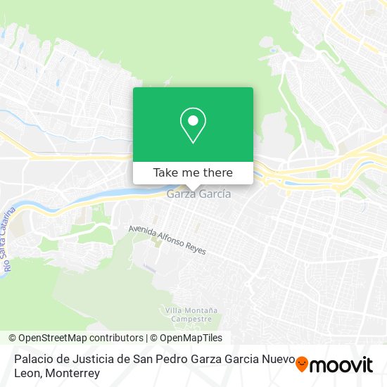 Mapa de Palacio de Justicia de San Pedro Garza Garcia Nuevo Leon