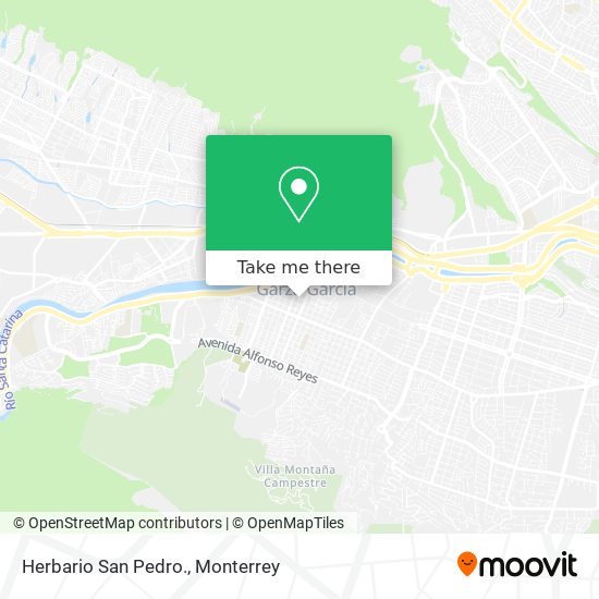 Mapa de Herbario San Pedro.