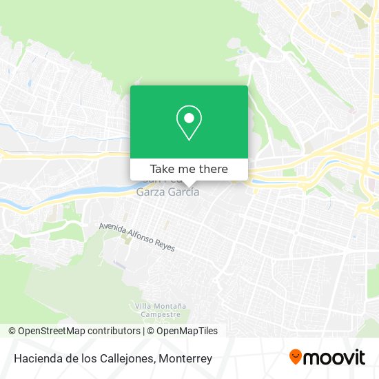 Hacienda de los Callejones map