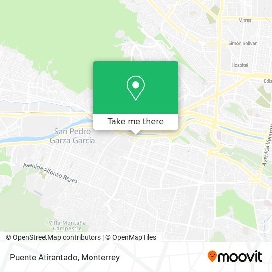 Mapa de Puente Atirantado