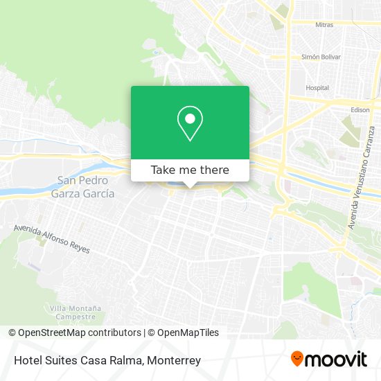 Hotel Suites Casa Ralma map