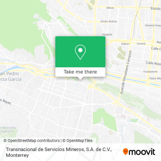 Mapa de Transnacional de Servicios Mineros, S.A. de C.V.