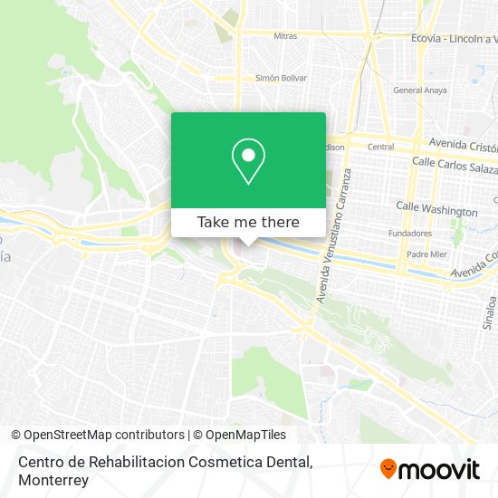 Centro de Rehabilitacion Cosmetica Dental map