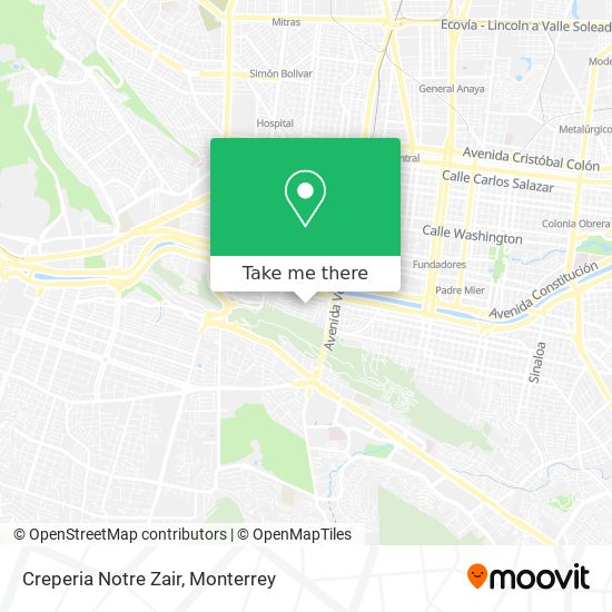 Mapa de Creperia Notre Zair