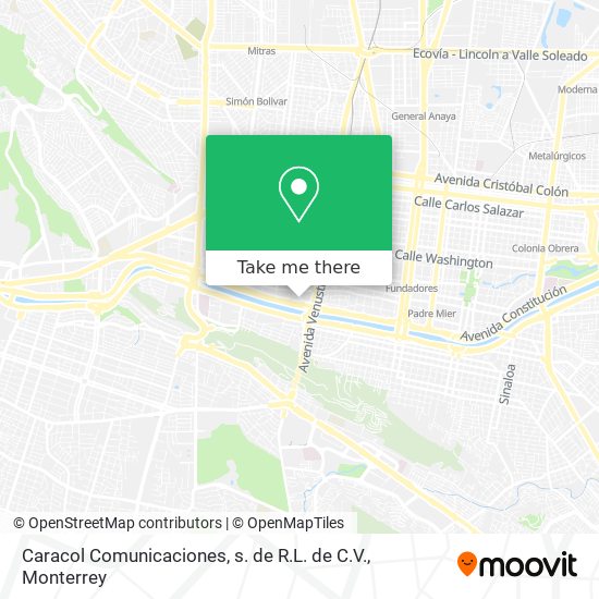 Caracol Comunicaciones, s. de R.L. de C.V. map