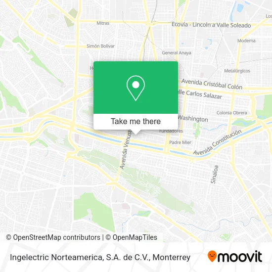 Ingelectric Norteamerica, S.A. de C.V. map