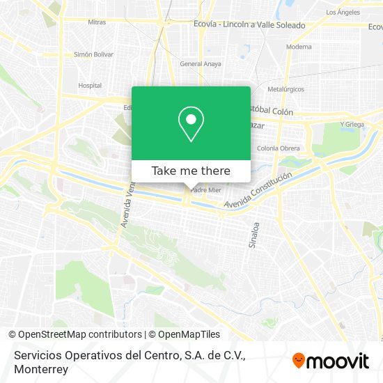 Servicios Operativos del Centro, S.A. de C.V. map