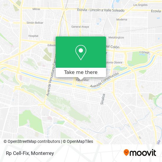 Mapa de Rp Cell-Fix