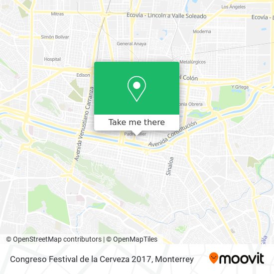 Congreso Festival de la Cerveza 2017 map