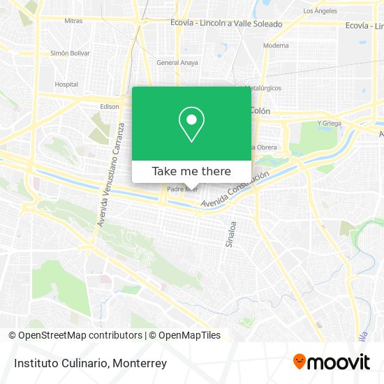 Instituto Culinario map