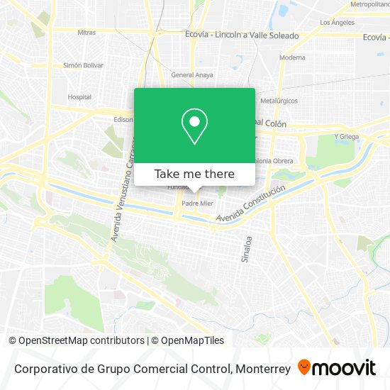 Corporativo de Grupo Comercial Control map