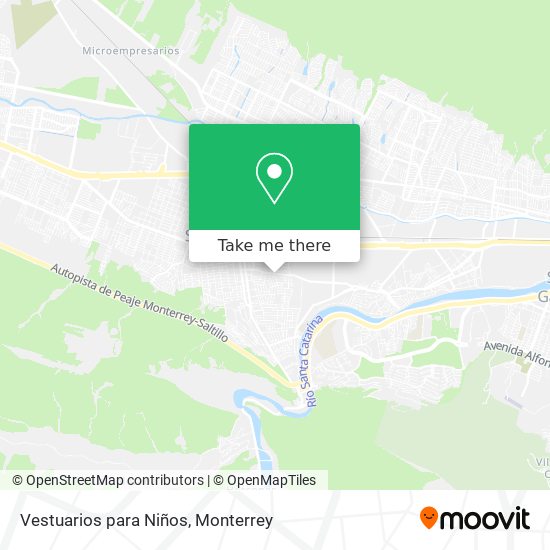 Vestuarios para Niños map