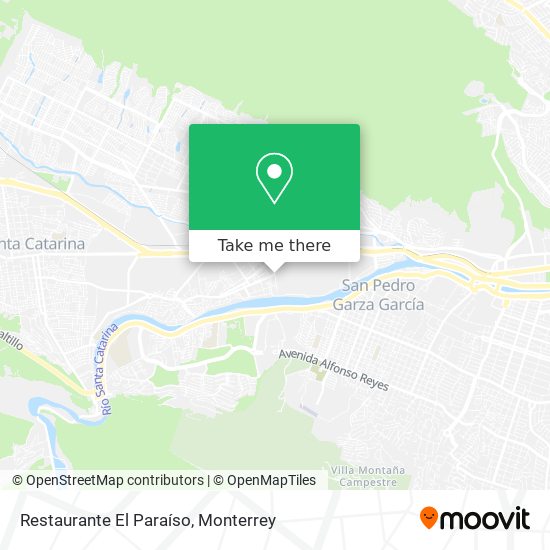 Mapa de Restaurante El Paraíso
