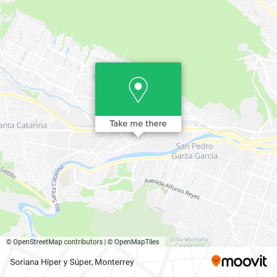 Mapa de Soriana Híper y Súper