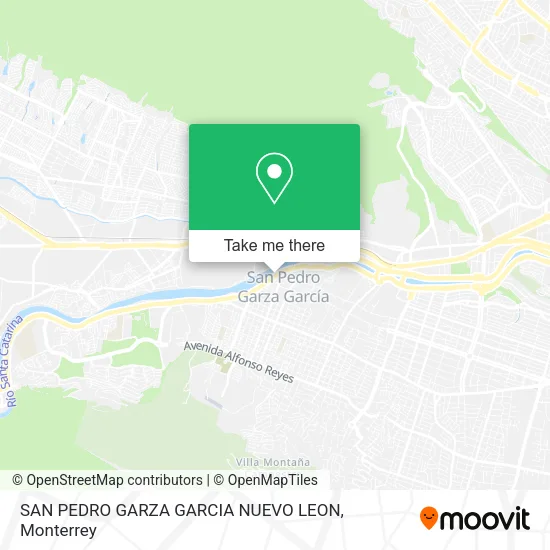 Mapa de SAN PEDRO GARZA GARCIA NUEVO LEON