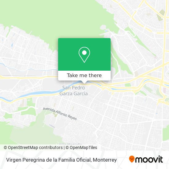 Virgen Peregrina de la Familia Oficial map