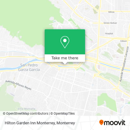 Hilton Garden Inn Monterrey map