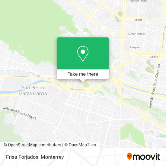 Frisa Forjados map