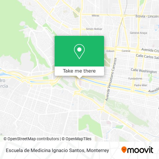 Mapa de Escuela de Medicina Ignacio Santos