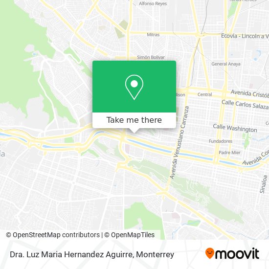 Dra. Luz Maria Hernandez Aguirre map