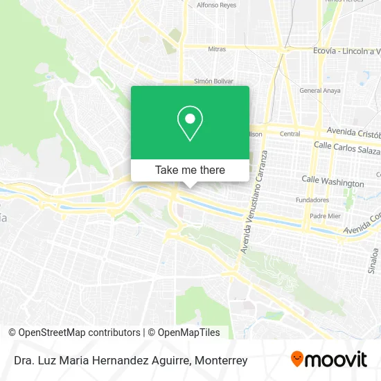 Dra. Luz Maria Hernandez Aguirre map